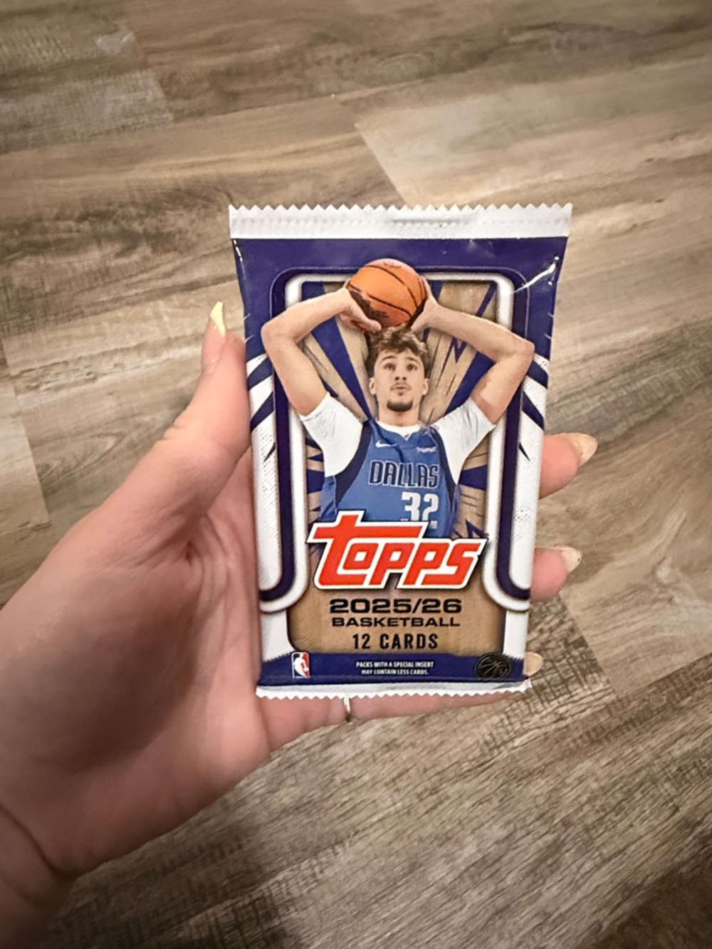 Topps Basketball Card Pack - Purple/White with Orange Logo